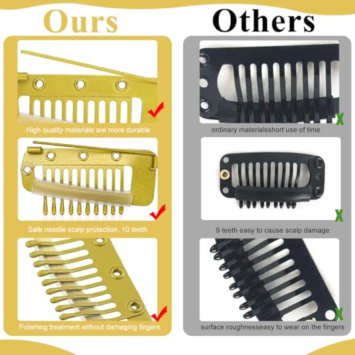 MAYCREATE® 30PCS Chunni Clips Dupatta Pins for Bride Gold Wig Clip with Safety Pins Strong Grip Invisible for Hair Extensions Stainless Steel Fixing Shawl MAYCREATE® 30PCS Chunni Clips Dupatta Pins for Bride Gold Wig Clip with Safety Pins Strong Grip Invisible for Hair Extensions Stainless Steel Fixing Shawl